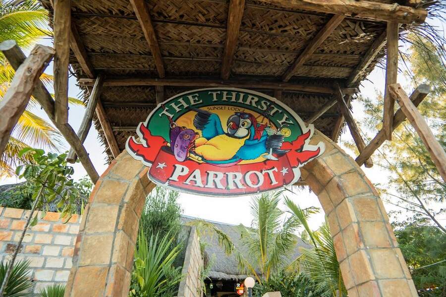 The Thirsty Parrot sign